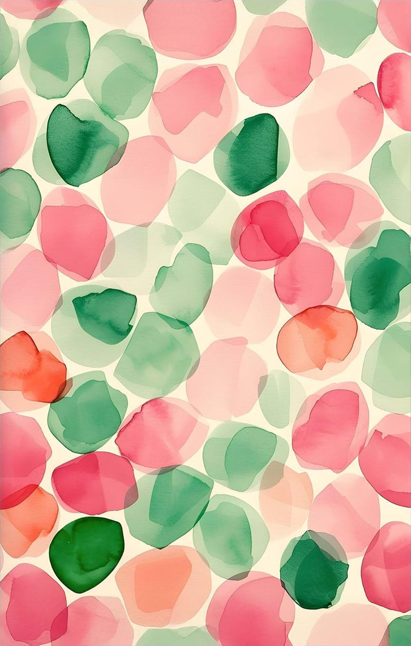 Watercolour Petals-Abstract Tempered Glass Wall Art