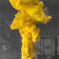Artronauts Glass Print Yellow Smoke