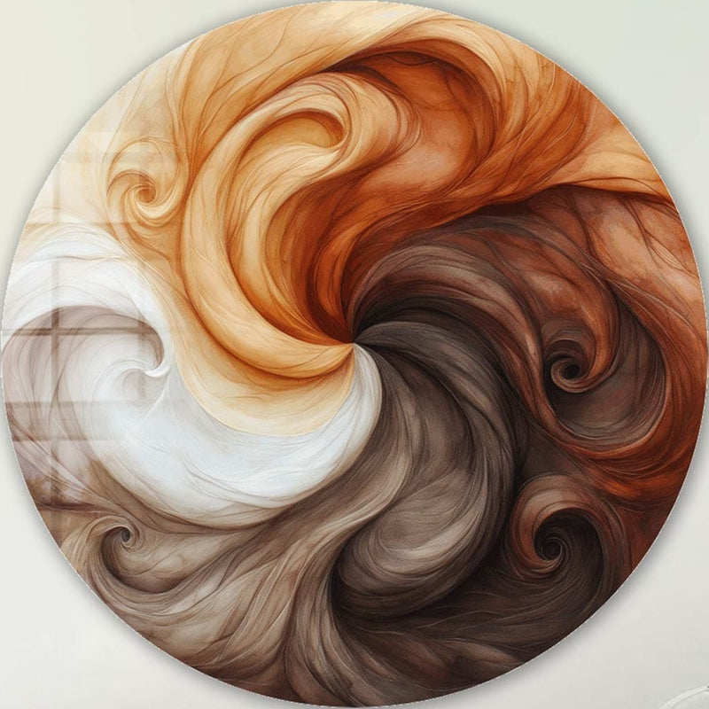 Tail Harmony - Rounded Glass Wall Art