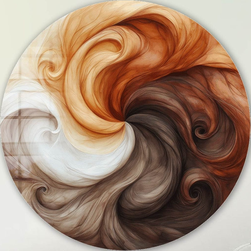 Tail Harmony - Rounded Glass Wall Art