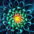 Artronauts Art Glass Print Dahlia Flower
