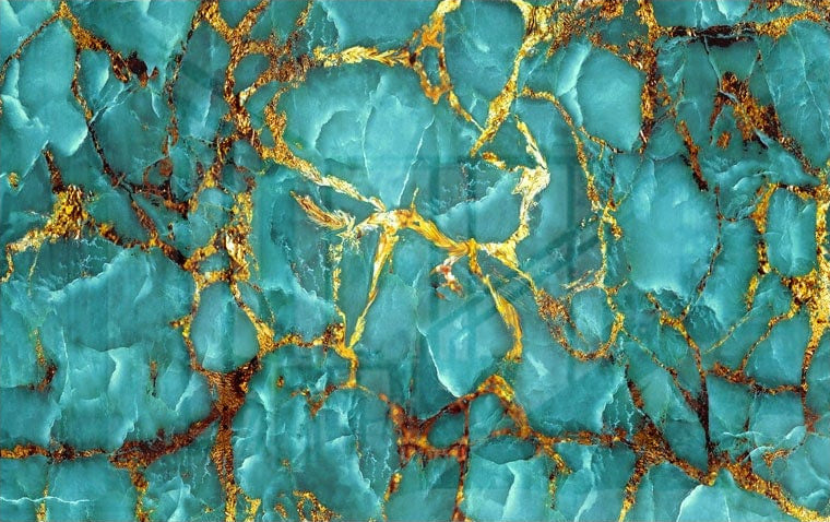 Gold Veined Marble Design