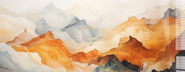 Abstract Mountains - Panoramic