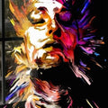 Artronauts Art Clearance T. Colourful Abstract Portrait