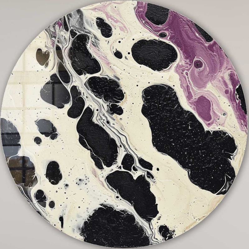Eclipse Swirl - Rounded Glass Wall Art