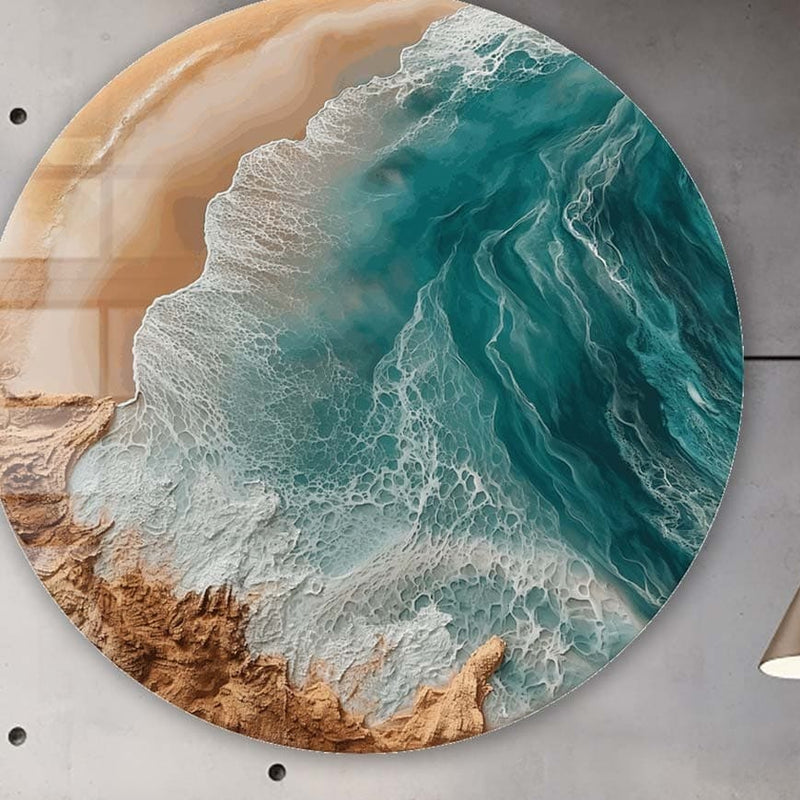 Coastal Reverie - Rounded Glass Wall Art
