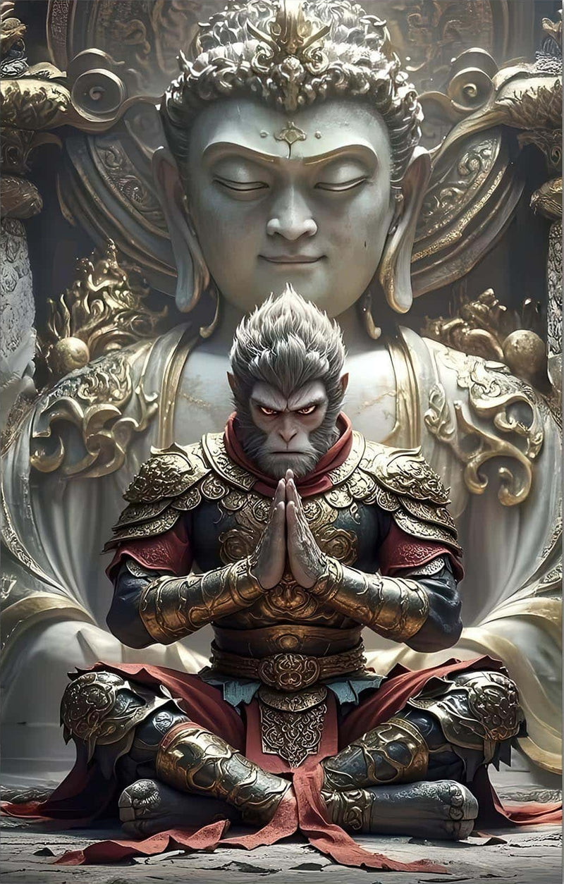 Silent Devotion-Tempered Glass Wall Art