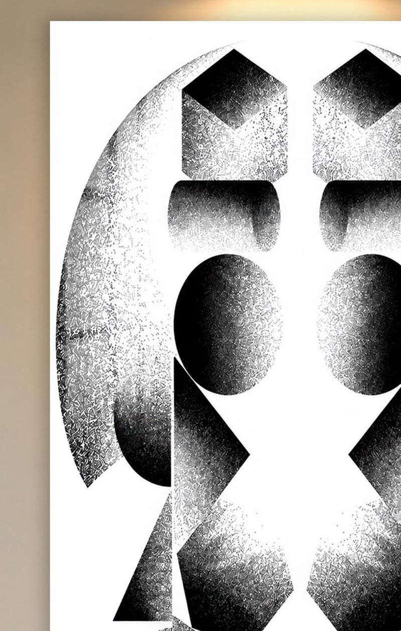 Mirrored Forms Glass Wall Art