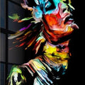 Artronauts Art Glass Print Colourful Abstract Portrait II