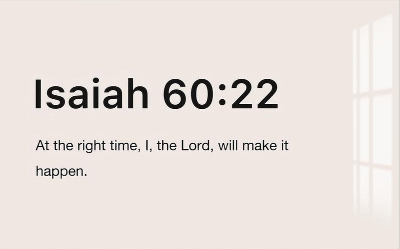 Isaiah 60:22- Christian Tempered Glass Wall Art