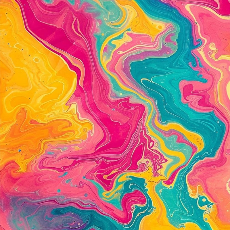 Marble Waves- Abstract Tempered Glass Wall Art