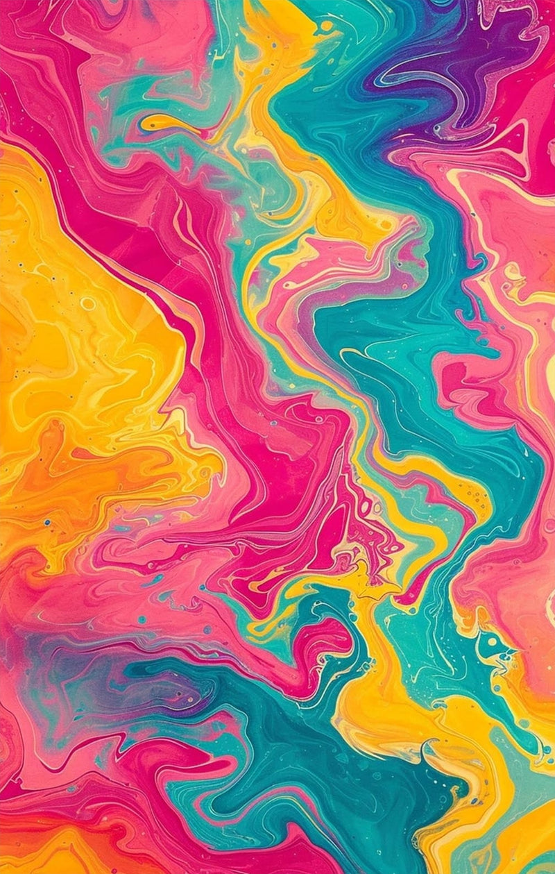 Marble Waves- Abstract Tempered Glass Wall Art