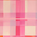 Pink Grid - Abstract Tempered Glass Wall Art