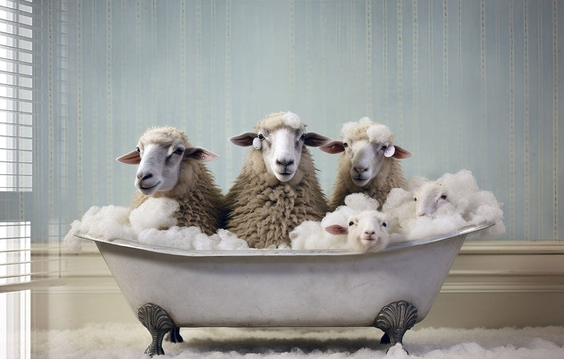 Bathtub Animal Sheep Gang
