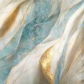 Artronauts Glass Print Blue & Golden Marble Design