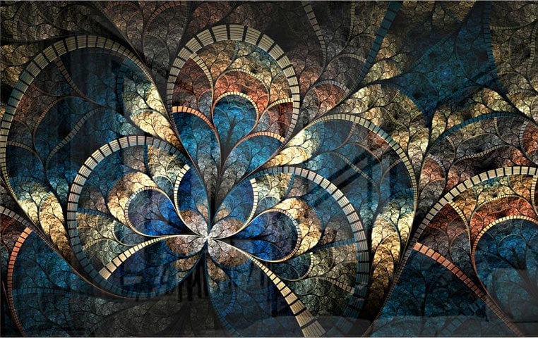 Old Fashion Stained Glass Design
