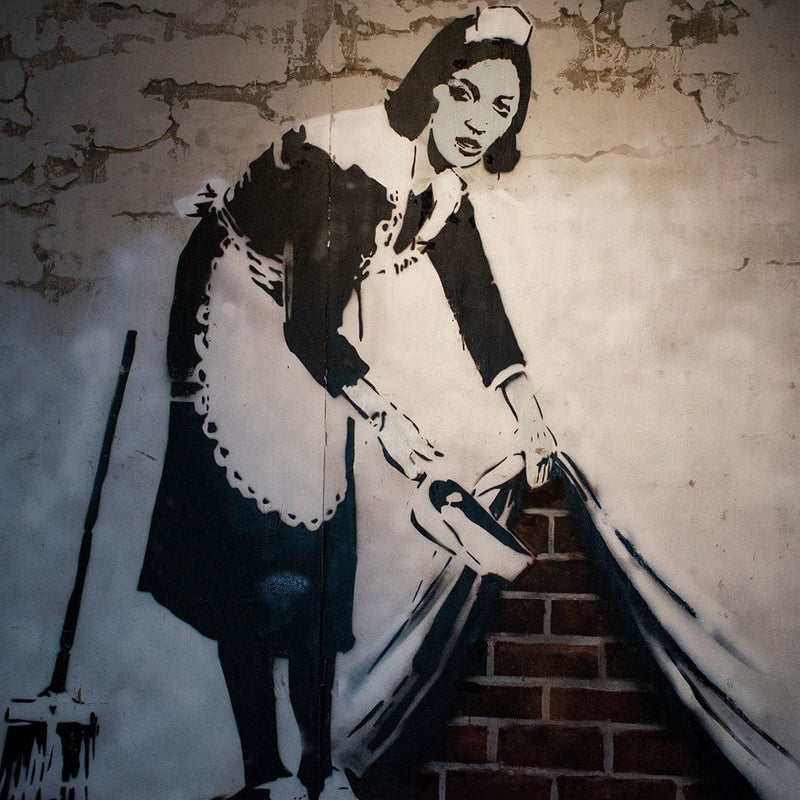 Sweep It Under The Carped  - Banksy