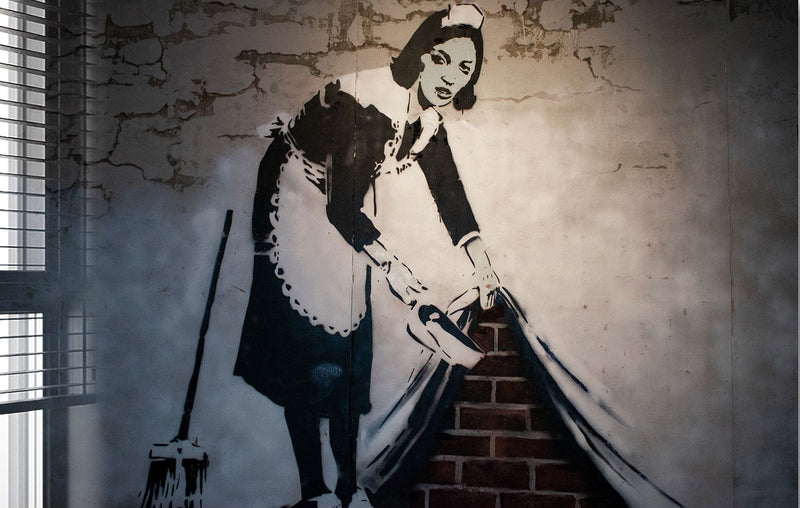 Sweep It Under The Carped  - Banksy