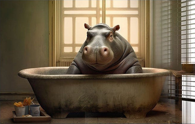 Bathtub Animal Hippo II