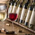 Artronauts Glass Print Red & White Wine Glasses