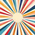 Sunburst Classic- Abstract Tempered Glass Wall Art