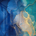 Artronauts Glass Print Blue Marble Design II