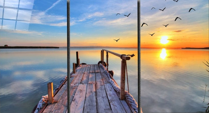 Artronauts Glass Print Boardwalk - Trinity