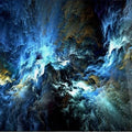 Artronauts Glass Print Cosmic Blue