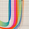 Grid Spectrum-  Abstract Tempered Glass Wall Art