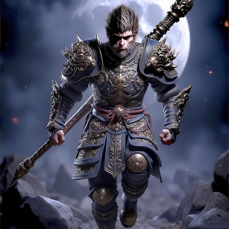 Wukong Ascendant-Tempered Glass Wall Art