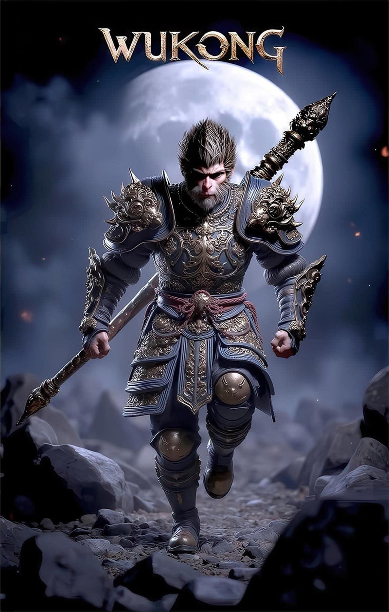 Wukong Ascendant-Tempered Glass Wall Art
