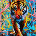 Artronauts Art Clearance T. Colourful Tiger