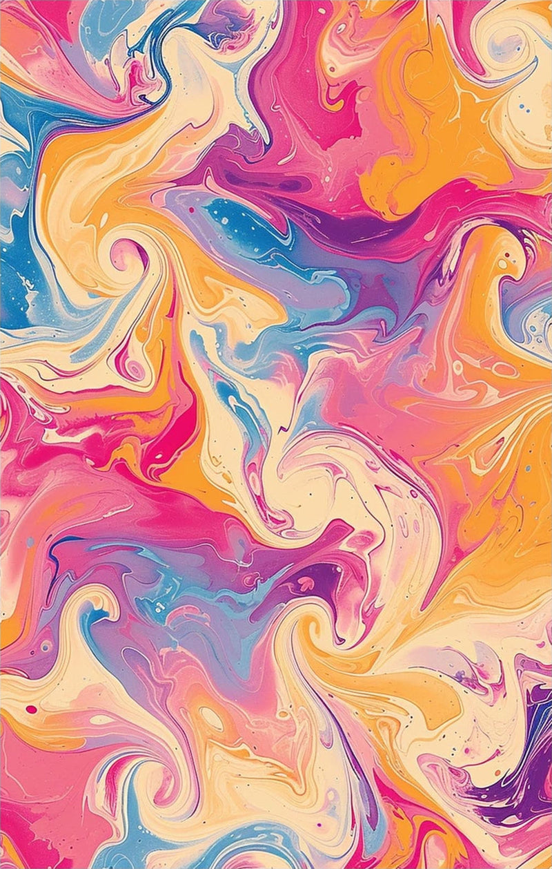 Candy Swirl Motion- Abstract Tempered Glass Wall Art