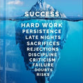 Artronauts Art Glass Print The Iceberg of Success