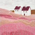 Soft Meadow- Abstract Tempered Glass Wall Art