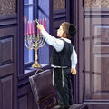 First Candle- Judaism Tempered Glass Wall Art