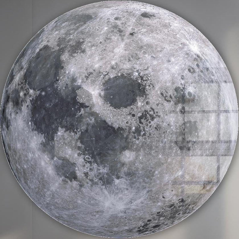 The Moon - Rounded Glass Wall Art