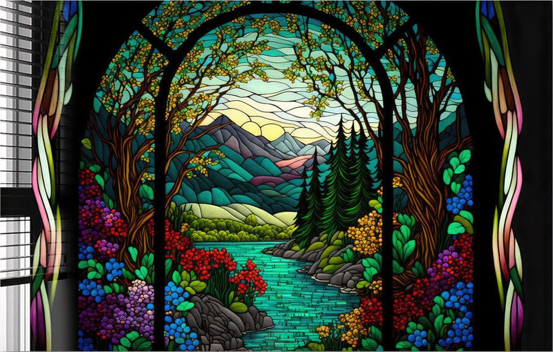Nature Stained Glass Effect