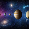 Artronauts Glass Print 92x36cm Solar System - Panoramic