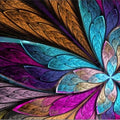 Artronauts Glass Print Colourful Flower