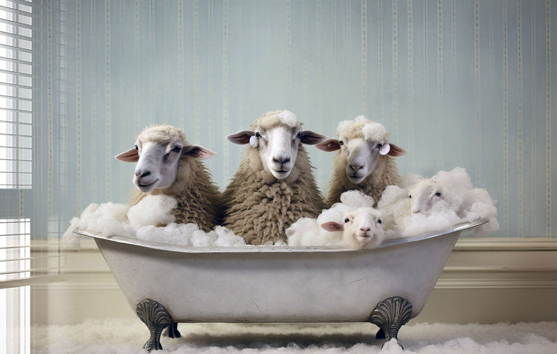 Bathtub Animal Sheep Gang