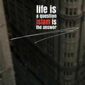 Islam Is Answer- Islamic Tempered Glass Wall Art