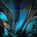 Artronauts Glass Print Flowery Abstract