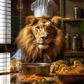 Artronauts Glass Print Chef Lion
