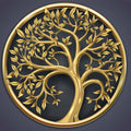 Sacred Roots-  Tempered Glass Wall Art