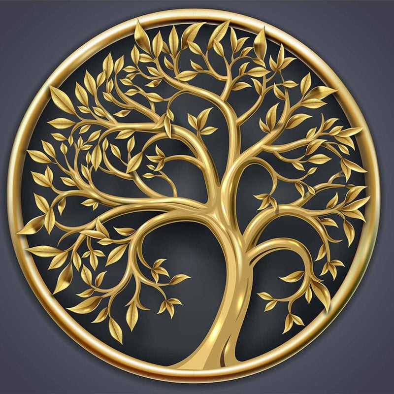 Sacred Roots-  Tempered Glass Wall Art