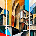 Artronauts Glass Print Colourful Apartments - Trinity