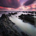 Artronauts Art Glass Print Mystic Sunset