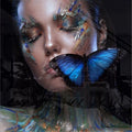Blue Painted Woman