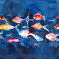 Artronauts Glass Print Fishes